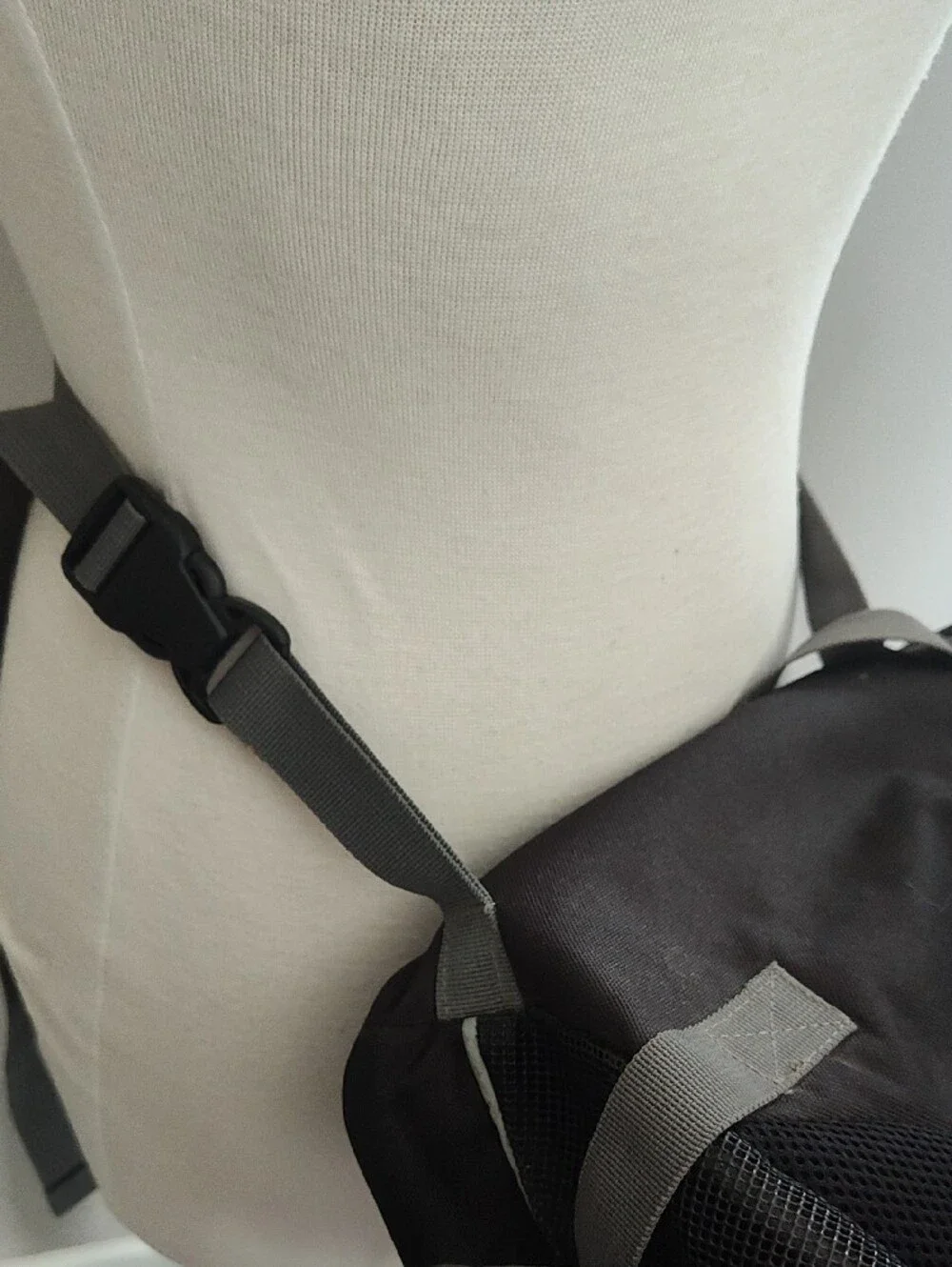 Outward Hound Blue and Black Hands-Free Front/ Back Pet Carrier With Padded Seat